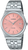 Herrenarmbanduhr mit Edelstahlarmband, rundem Gehäuse und roséfarbenem Zifferblatt.