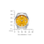 Citizen Tsuyosa Automatik-Armbanduhr, gelbes Zifferblatt, silbernes Edelstahlgehäuse