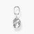 Collana da donna in argento sterling 925 con pietra di luna arcobaleno e chiusura a moschettone