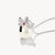 Esclusivo ciondolo THOMAS SABO PEANUTS Snoopy palla di neve in argento Sterling 925 con zirconi