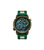 Police Boa PEWGM0071801 Herrenuhr Gold • Silikonarmband Grün • 48mm Gehäuse