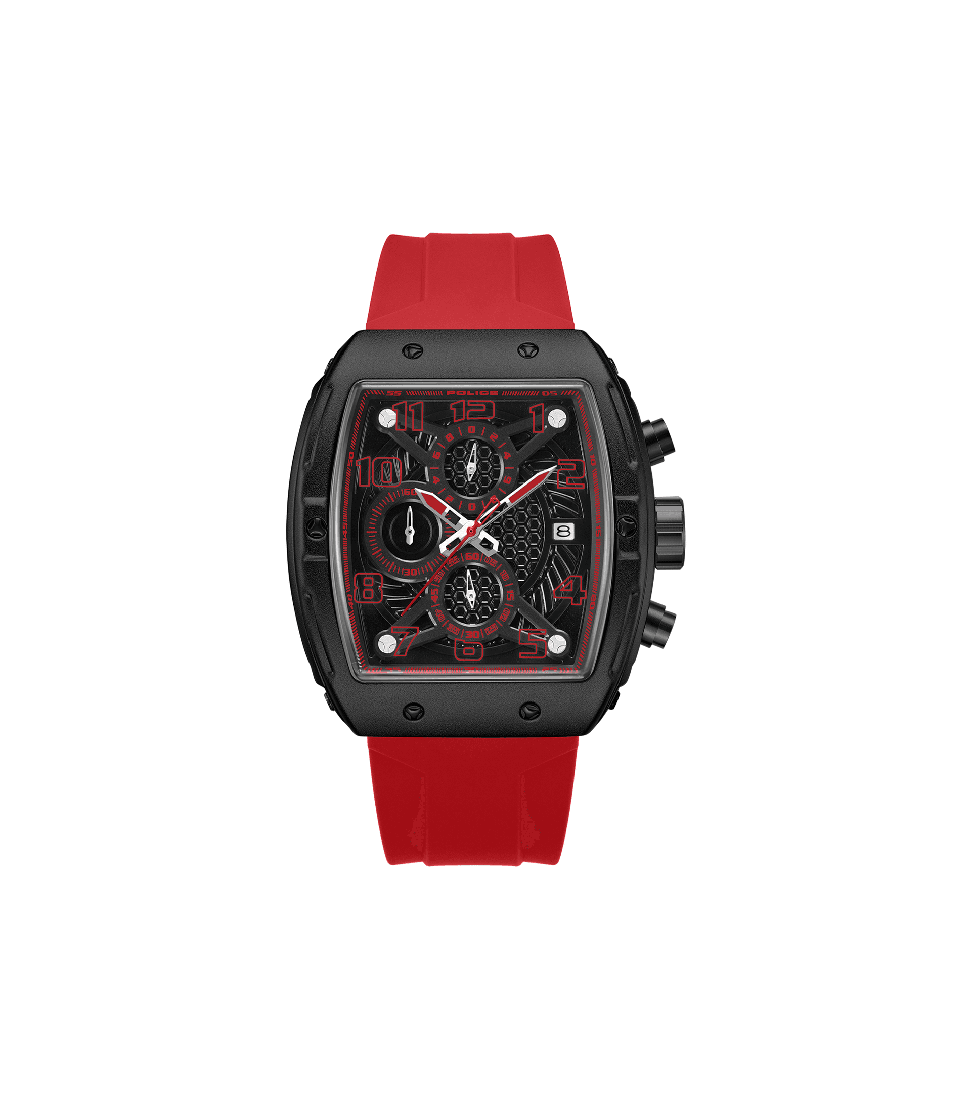 Police Coswig PEWGO0063105 Herrenuhr Schwarz • Mineralglas • Quarz-Chronograph
