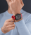 Police Tough Gear PEWGQ0056803 Herrenuhr Schwarz/Rot • Multifunktion • Rotes Silikonarmband, Bild 5