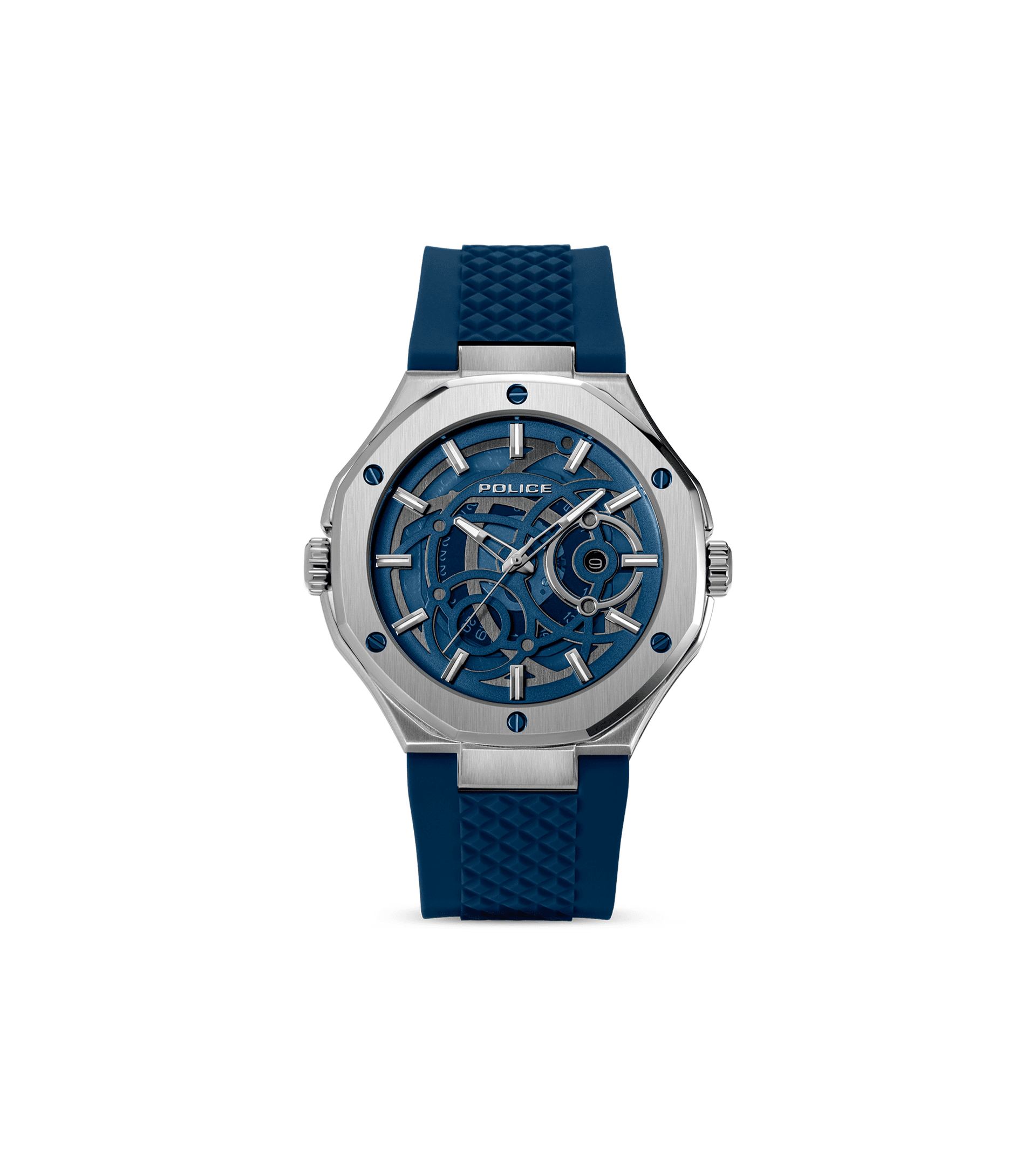 Police DUAL PEWGQ0081903 Herrenuhr Mehrfarbig • Zwei Zifferblätter • Multifunktion