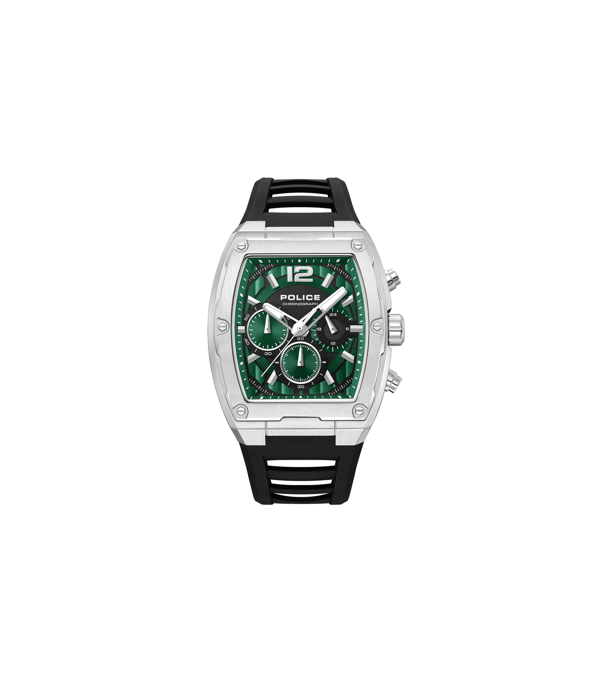 Police Creed PEWGQ0092801 Herrenuhr Schwarz • Dual-Time-Zifferblatt • Edelstahlgehäuse