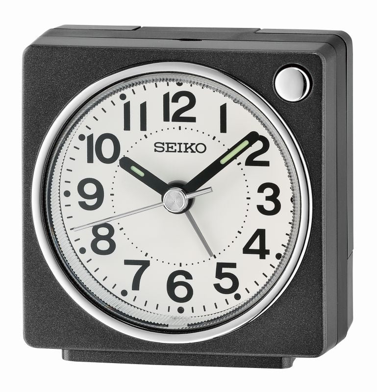 Seiko QHE196K Orologio da Tavolo Beige • Lancetta dei secondi silenziosa • Sveglia & Snooze