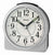 Seiko QHE198S Orologio da Tavolo Argento • Movimento al Quarzo Sweep Silenzioso • Luce & Funzione Snooze