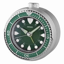Seiko QHE207A Orologio da Tavolo Argento • Lunetta Girevole • Lancetta dei Secondi Silenziosa