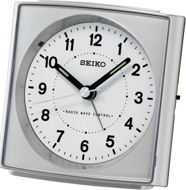 Seiko QHR022S Orologio da Polso Argento • Sincronizzazione Radio (DCF77) • Vetro Acrilico