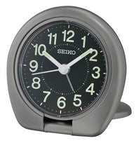 Seiko QHT018T Sveglia da Viaggio Grigia • Lancette Luminose • Movimento al Quarzo Analogico