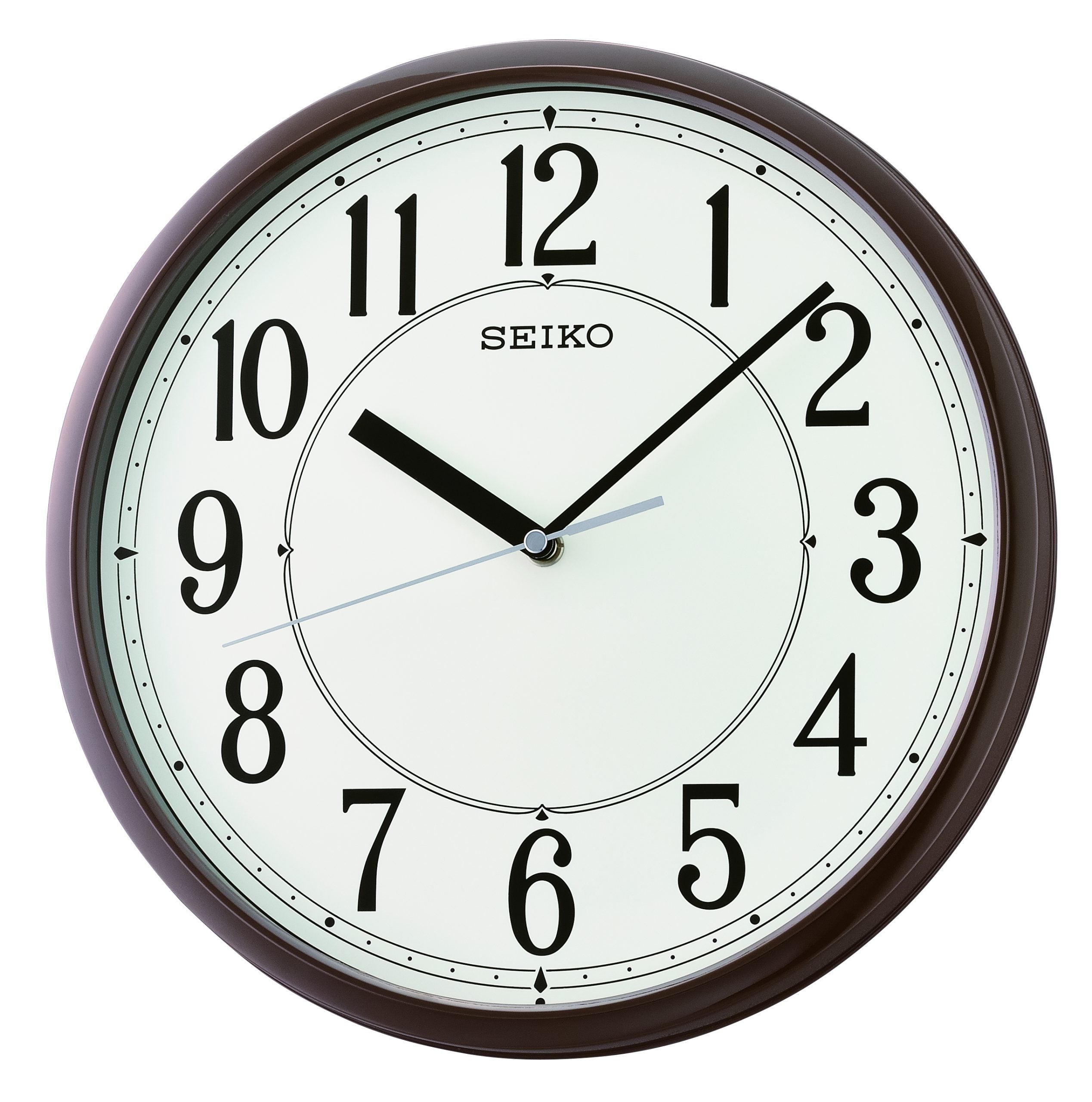 Seiko QXA756B Orologio da Parete • Cassa in Plastica • Design Rotondo Moderno
