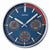 Seiko QXA822S Orologio da Parete Blu • Movimento Sweep Silenzioso • Termometro & Igrometro