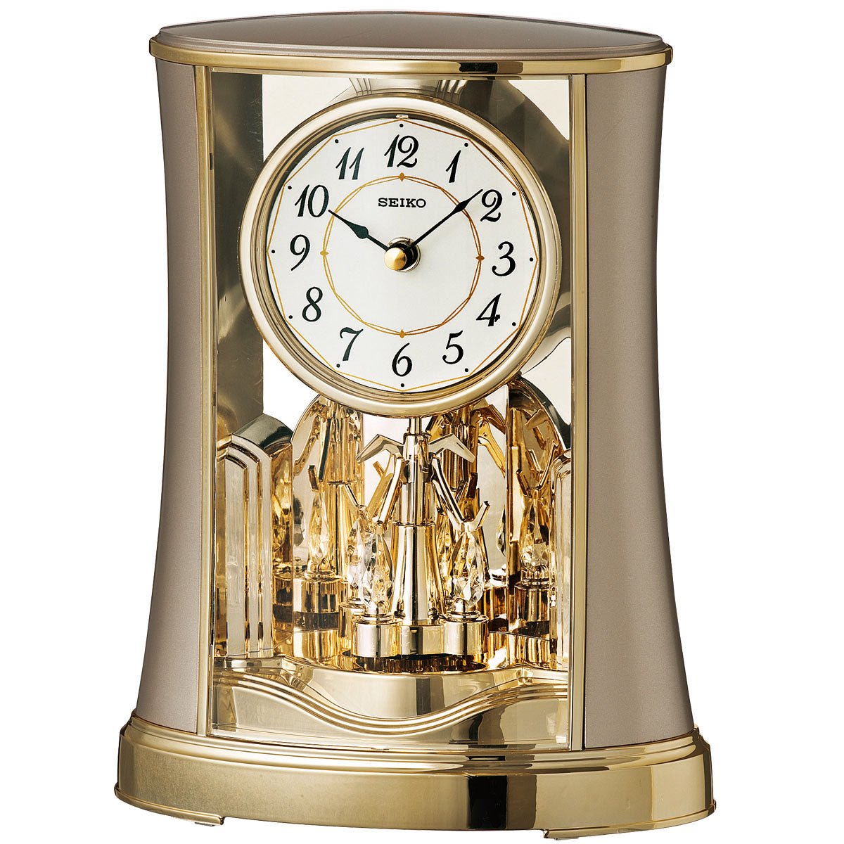 Seiko QXN227G Orologio da Tavolo Oro • Orologio a Pendolo • Movimento al Quarzo