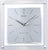 Seiko QXR205S Orologio da Parete Bianco • Orologio Radio-Controllato • Cassa Quadrata in Plastica