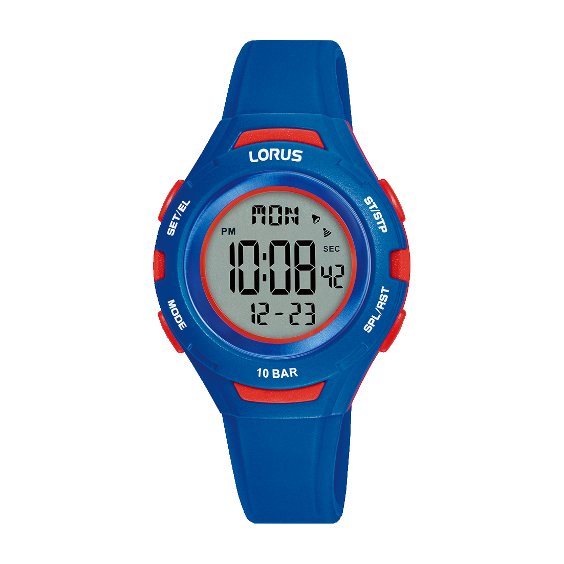 Lorus R2389PX9 Kinderuhr Schwarz • Digitales Quarzwerk • 10 ATM Wasserschutz