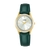Lorus RG216YX9 Damenuhr Weiß • Mineralglas • Dunkelgrünes Lederarmband