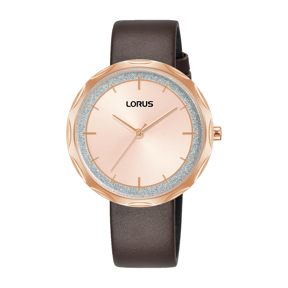 Lorus RG246WX9 Damenuhr Rosa-Gold • Mineralglas • Lederarmband