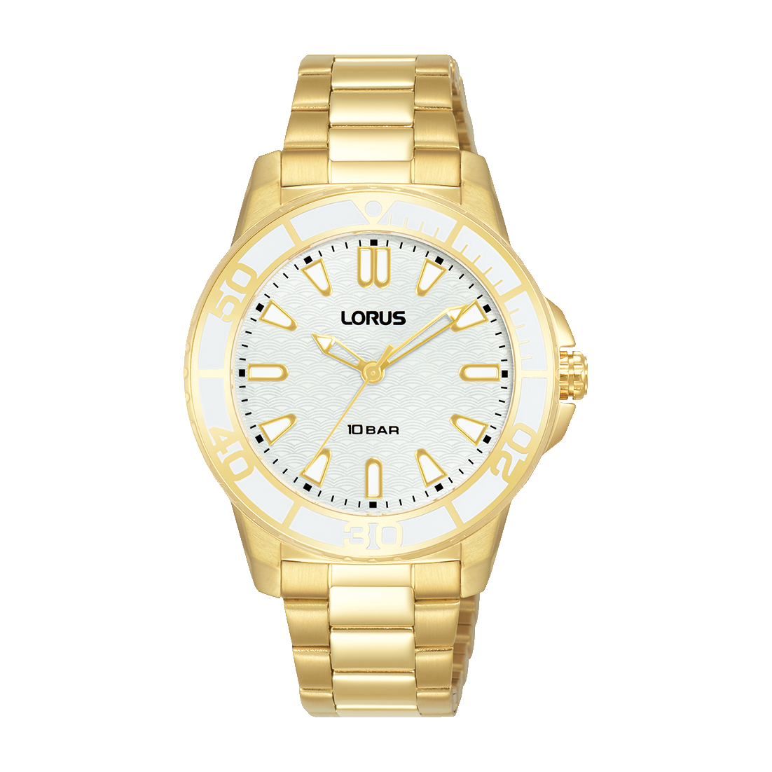Lorus RG256VX9 Sport Damenuhr Weiß • Mineralglas • 10 ATM