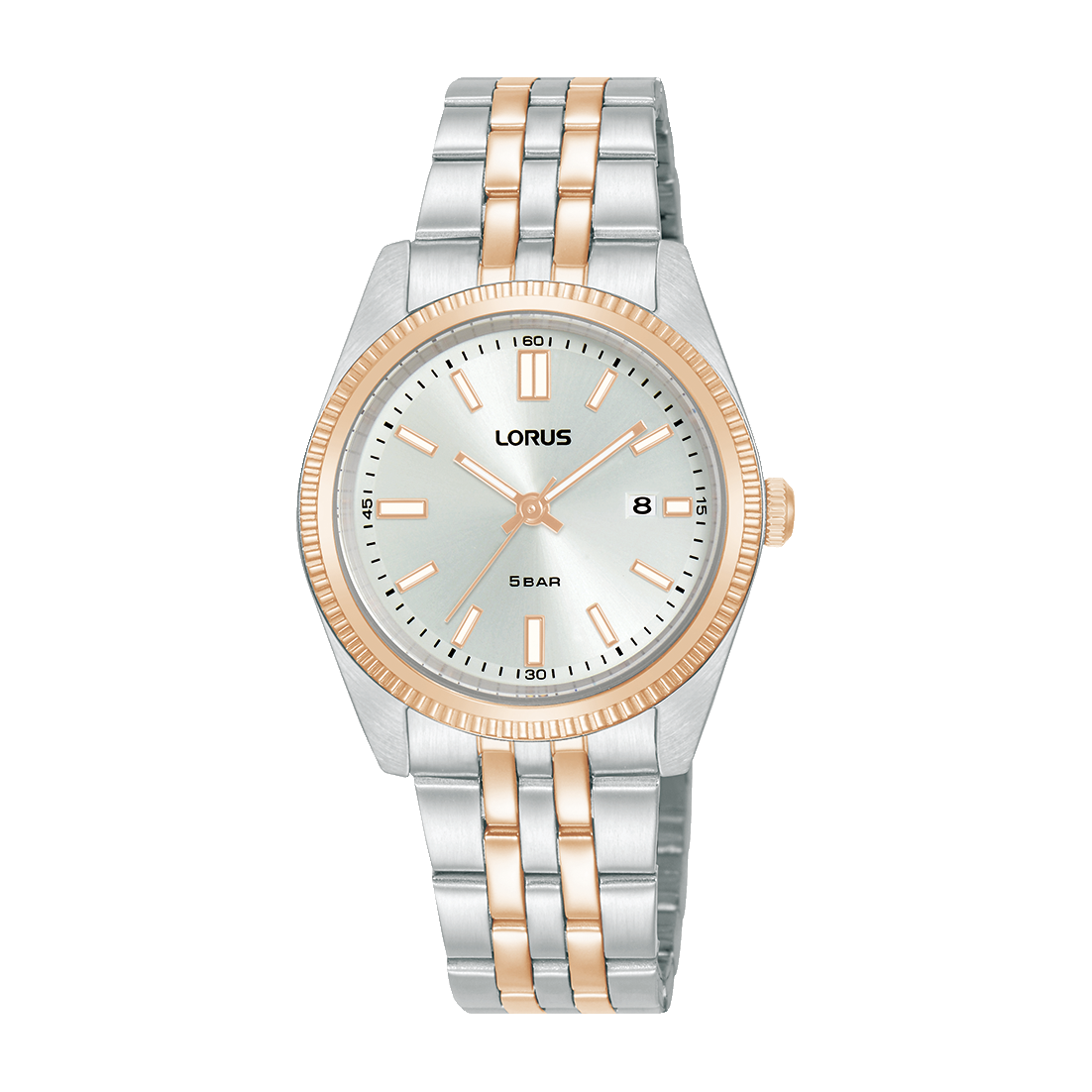 Lorus Classic RJ282BX9 Damen Armbanduhr Grau • Mineralglas • Edelstahlarmband