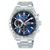 Lorus Sports RM393JX9 Herrenuhr Chronograph Dunkelblau • Mineralglas • Edelstahlarmband