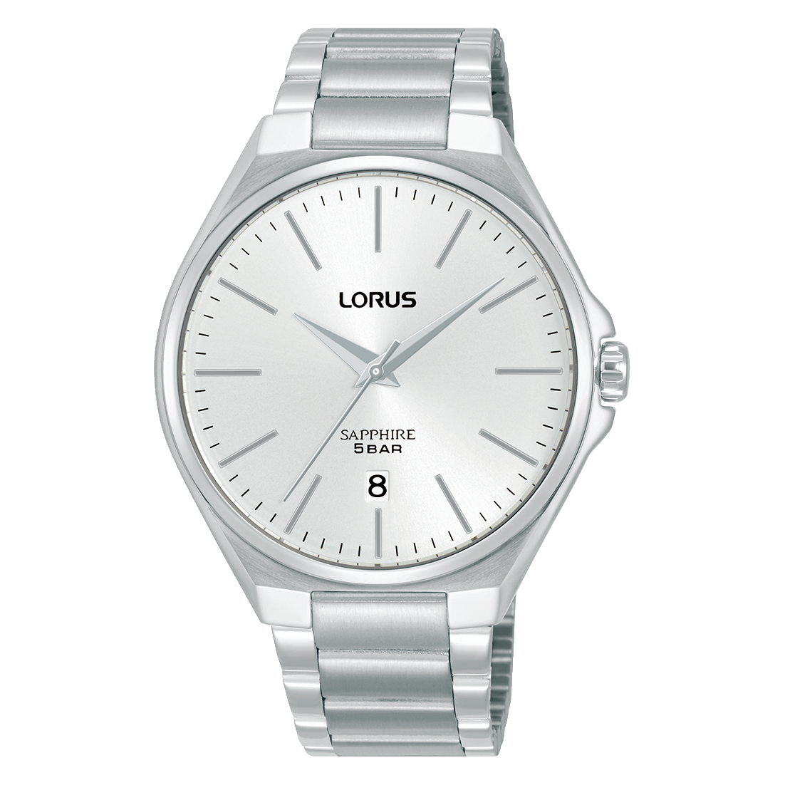 Lorus Dress RS949DX9 Herrenuhr Weiß • Saphirglas • Edelstahlarmband