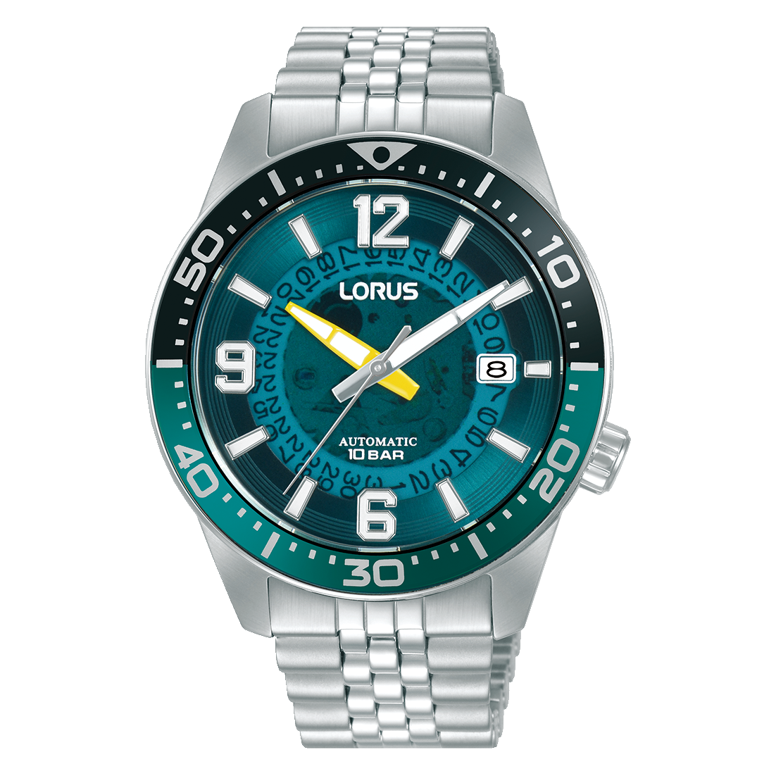 Lorus Sports RU417AX9 Herrenuhr Automatik Blaugrün • Skelettzifferblatt • Automatikwerk Kaliber Y675