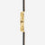 Sella da equitazione Naos Edition Heritage in pelle marrone scuro e oro, con finiture nere e profili grigi.