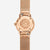 Orologio Naos XS Edition Elyra in oro rosa con cinturino Milanaise grigio