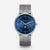 Orologio Naos Luna con quadrante blu notte e cinturino milanese in argento
