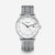 S01-NS01-ME08 Naos Solar bianco argento Super Slim 20 argento frontale grigio