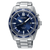 Orologio Seiko da uomo con quadrante blu e cinturino in pelle marrone