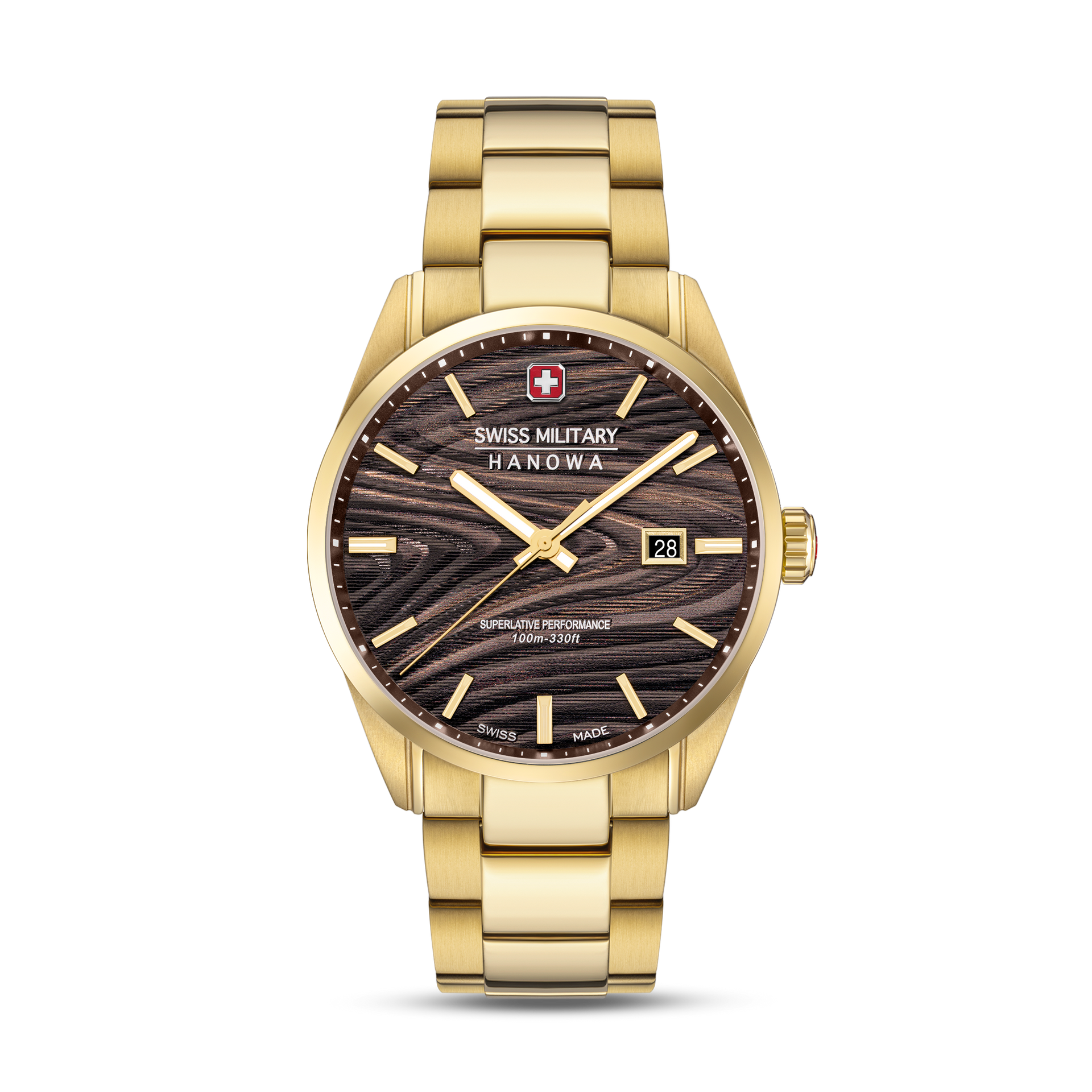 Swiss Military Hanowa Golden Beech SMWGH0006010 Herren • Saphirglas • Swiss Made Quarzwerk