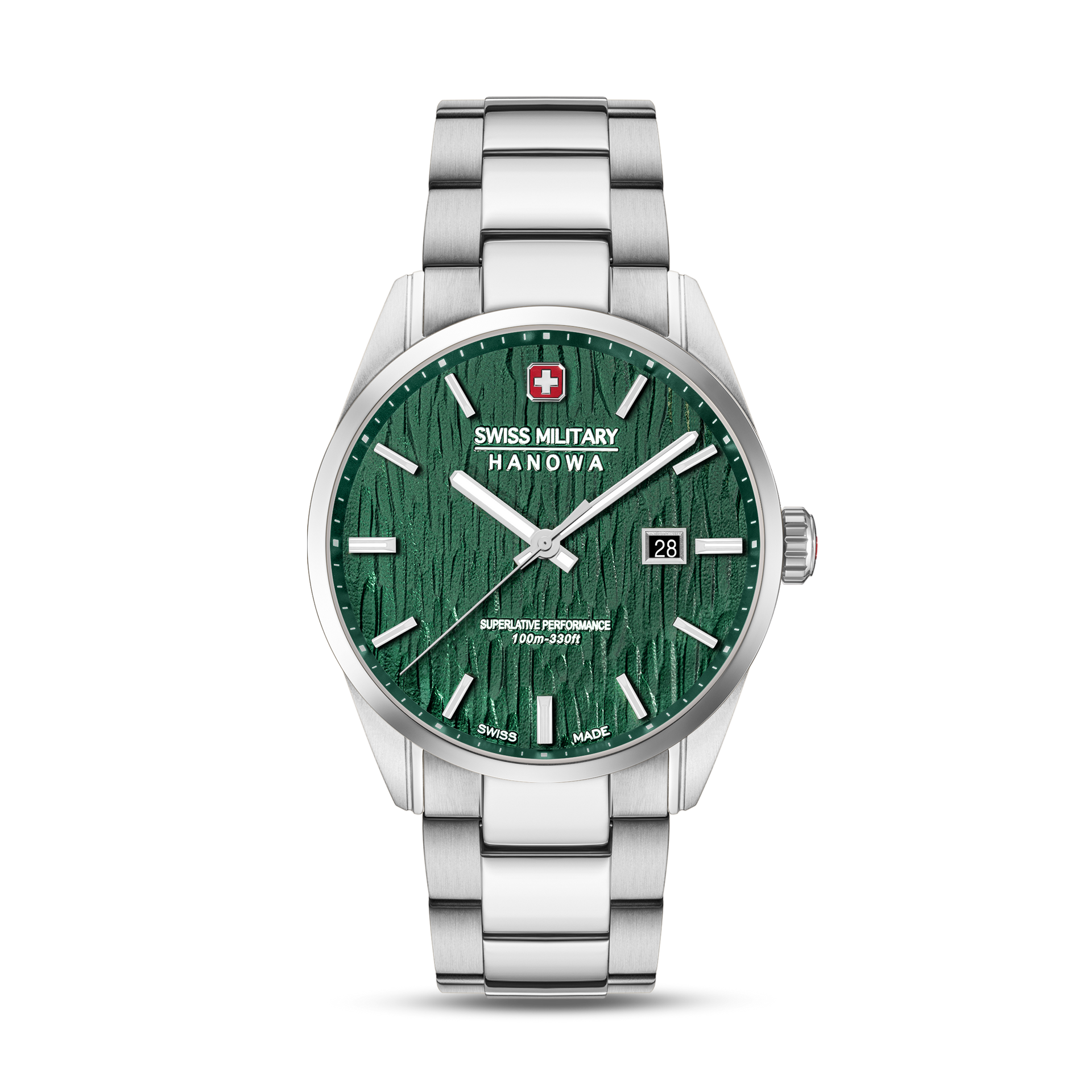 Swiss Military Hanowa Silver Fir SMWGH0006101 Herren Armbanduhr Grün • Saphirglas • 10 ATM Wasserdicht