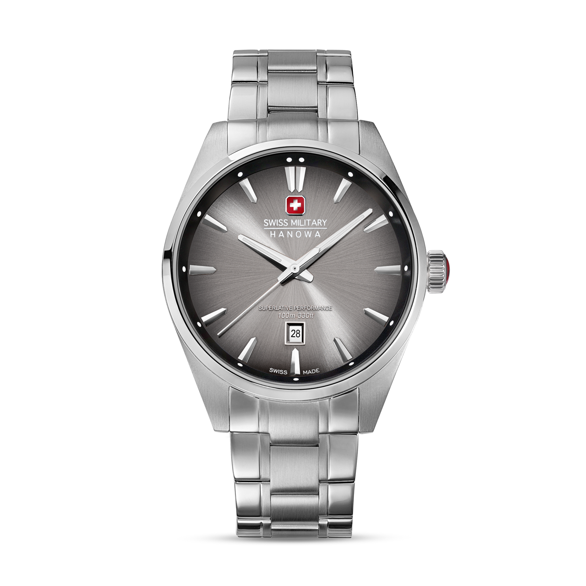 Swiss Military Hanowa Thunder SMWGH0007901 Herrenuhr Grau-Schwarz • Saphirglas • 10 ATM Wasserdicht