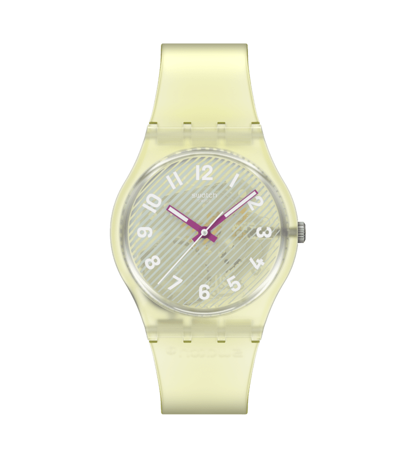 Swatch Originals Medium SO28J102 Armbanduhr Beige • Quarzwerk • 34 mm