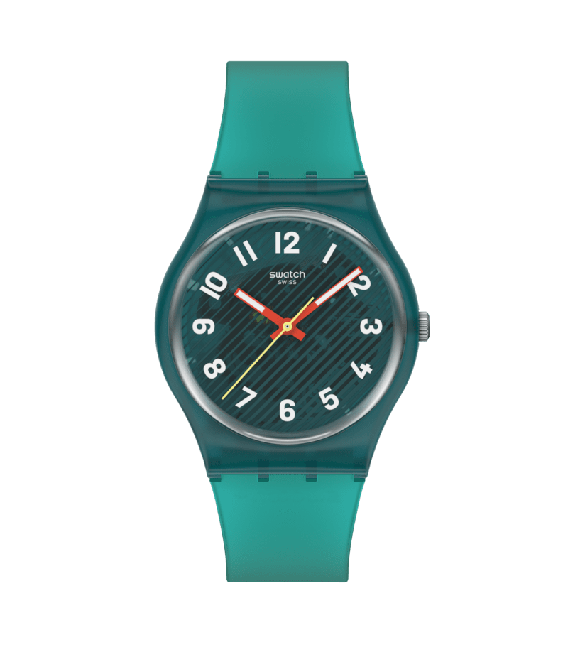 Swatch Originals Medium SO28L100 Wavelengths of Moss Damenuhr • Quarzwerk • Lässiges Swatch-Design