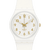 Swatch Originals Medium SO28W106-S14 Armbanduhr Weiß • Minimalistisches Design • Vergoldete Zeiger und Ziffern, Bild 2