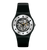 Swatch Originals Large SO29B109 Armbanduhr Schwarz • Biosourced-Gehäuse • Sichtfenster auf das Werk, Bild 8