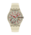 Swatch Originals Large SO29K119 Revealed in the Sand Armbanduhr Beige • Biosourced Gehäuse • Leuchtende Zeiger