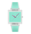 Swatch What If Square SO38K702 Damen Armbanduhr Mint • Transparentes Gehäuse • Biosourced Materialien