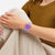 Swatch What If Square SO38K705 Damen Armbanduhr Magenta • Transparentes Gehäuse • Biosourciertes Material, Bild 2