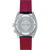Seiko Prospex Herrenuhr mit Gehäuseboden Datsun und rotem Lederarmband.