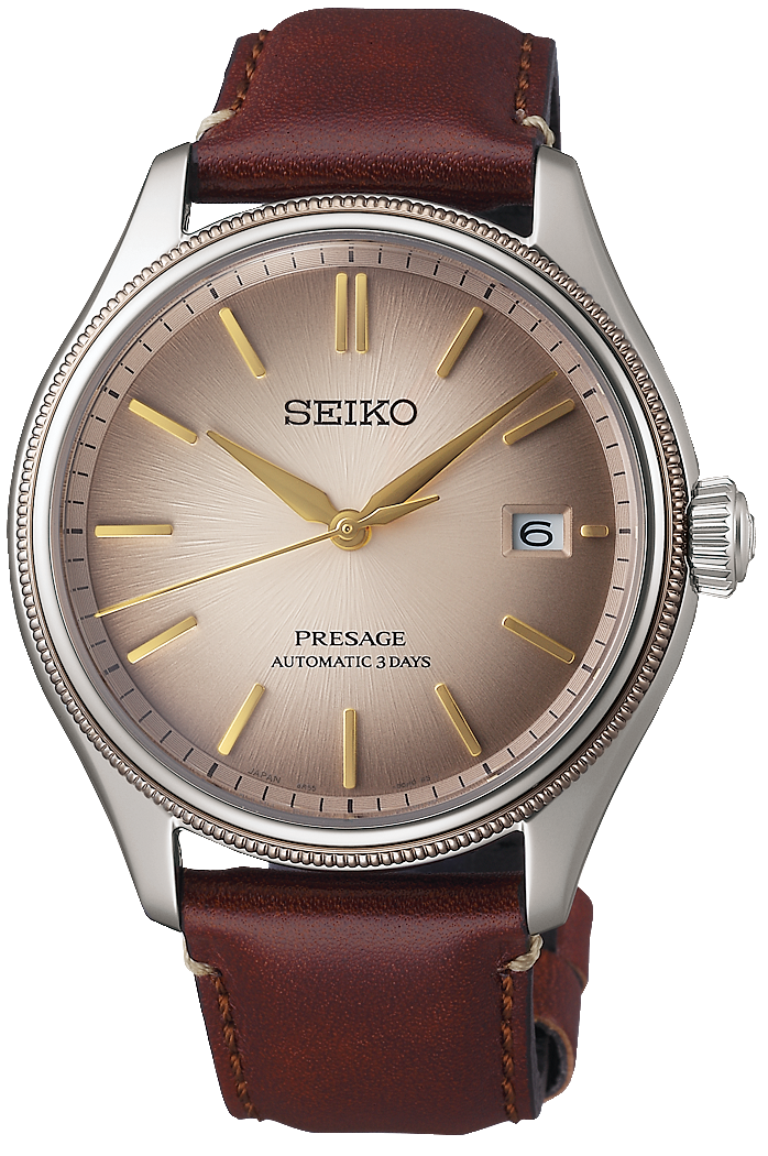 Seiko Presage SPB529J1 Orologio da uomo • Riserva di carica 72h • Cinturino in pelle riciclata