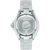 Retro del orologio da uomo con incisione "Special Edition" e bracciale in acciaio argentato