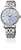 Orologio automatico con quadrante blu, cassa in acciaio inossidabile argentato e cinturino in metallo