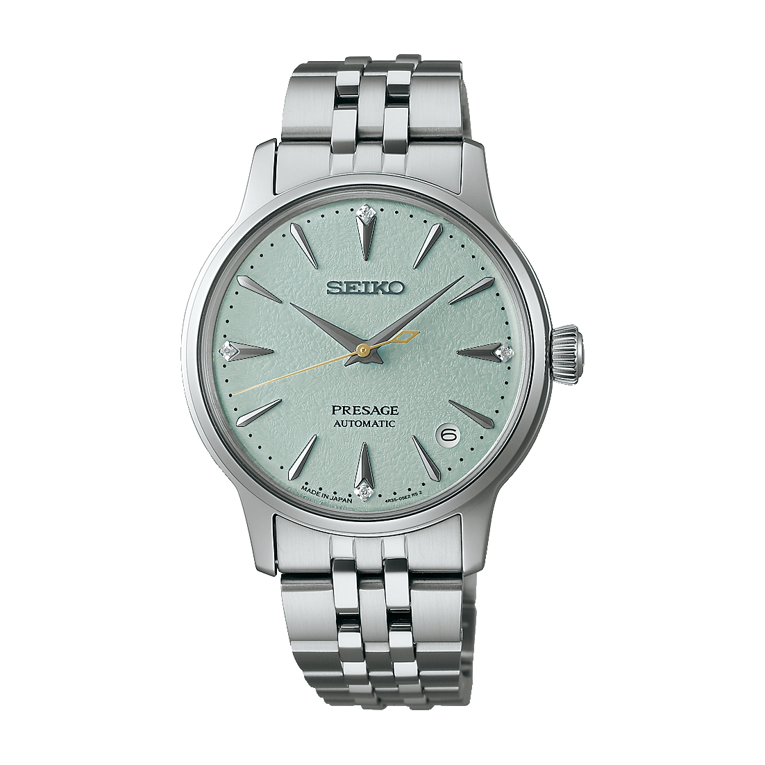 Seiko SRPL63J1 Damenuhr Presage Cocktail Time Frozen Mojito • Automatik mit Diamant-Zifferblatt • 5 bar Wasserdicht