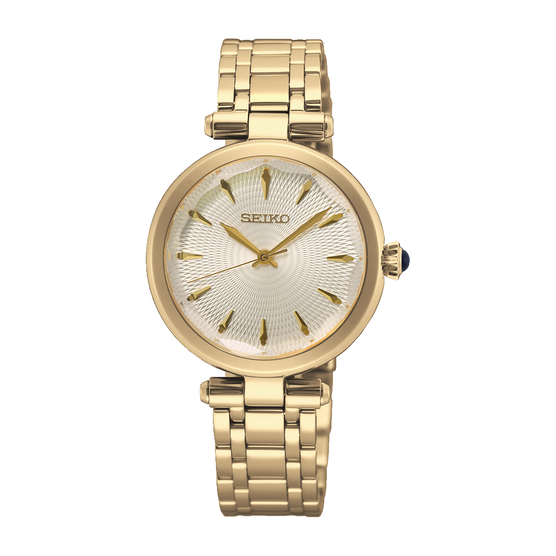Seiko SRZ554P1 Damen Armbanduhr • Hardlex-Kristallglas • 5 Bar Wasserdicht