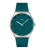 Swatch New Skin Irony SS07S155 Pondering Patterns Armbanduhr Dunkelgrün • Leuchtzifferblatt • Gebürstetes Edelstahlgehäuse