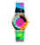 Swatch Neon Hot Racer SS08K119 Damen Armbanduhr • Ultra-Slim Design • Lebendiges Neon-Design