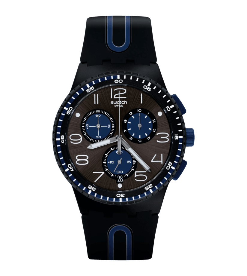 Swatch New Chrono Plastic SUSB406 Kaicco Herren • Chronograph • Schweizer Qualität